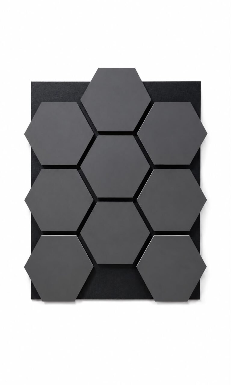 Panele Akustike Romb – Antracid 60x70cm