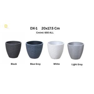 Vazo Dekorative DX-1 20x17.5 Cm ( 4 ngjyra te ndryshme)