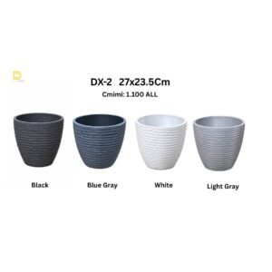 Vazo Dekorative DX-2 27x23.5 Cm ( 4 ngjyra te ndryshme)